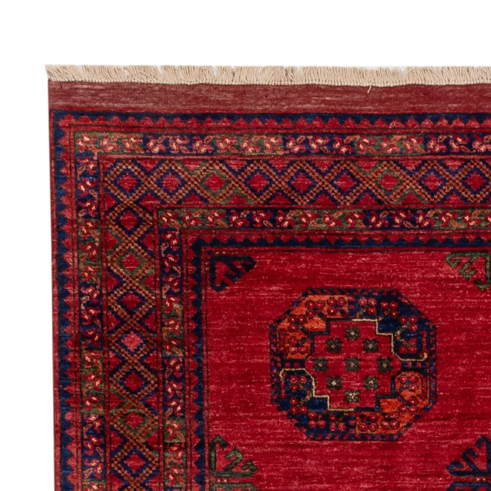 Afghanske tepper - Kunduz - 242 x 171 cm - rød