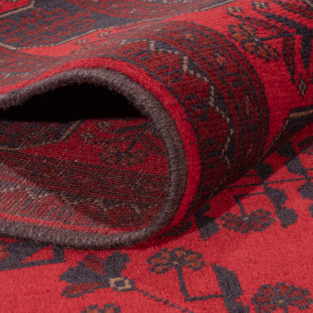Afghanske tepper - Kunduz - 243 x 173 cm - rød