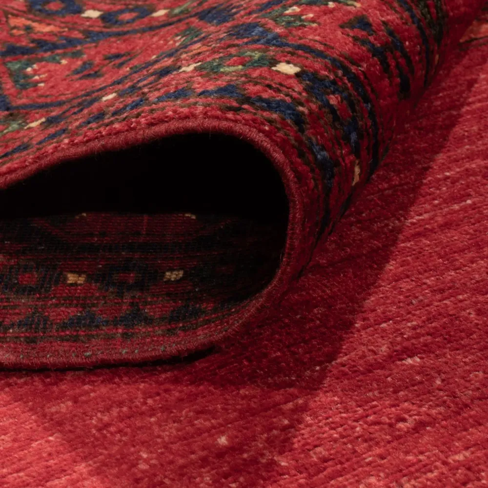 Afghanske tepper - Kunduz - 243 x 175 cm - rød