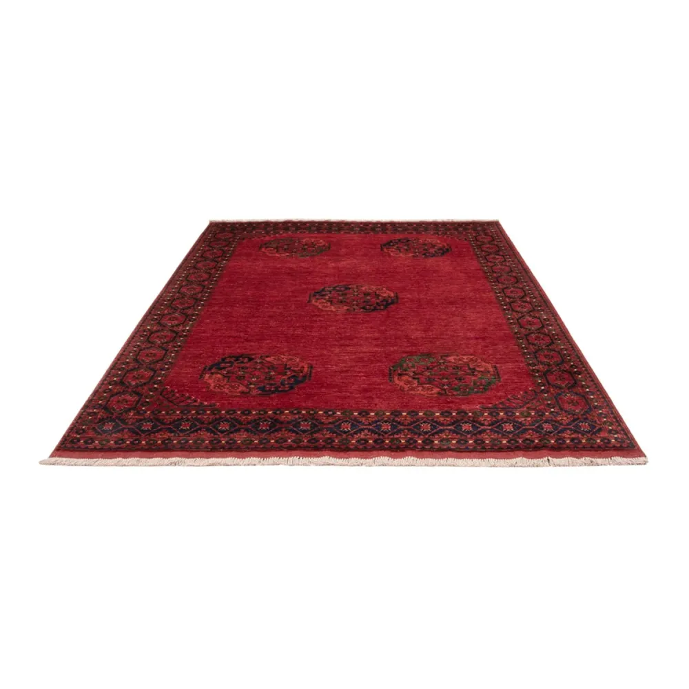 Afghanske tepper - Kunduz - 243 x 175 cm - rød