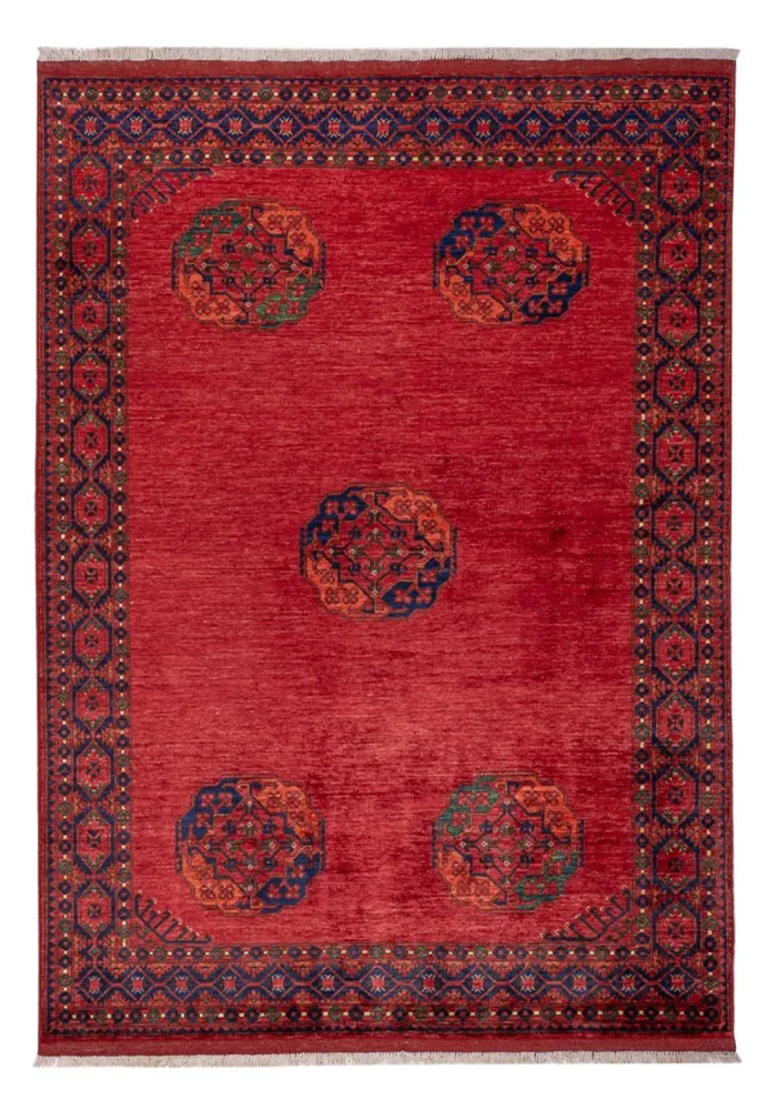 Afghanske tepper - Kunduz - 243 x 175 cm - rød