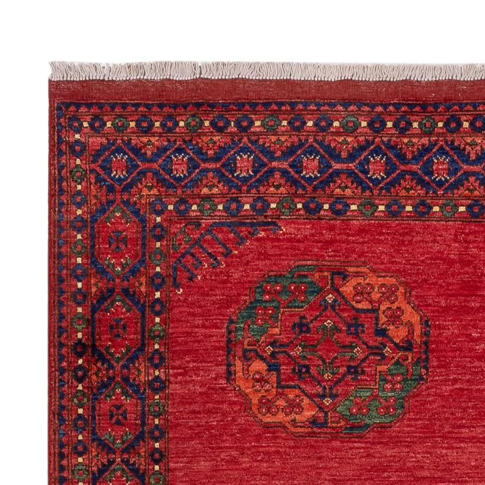 Afghanske tepper - Kunduz - 243 x 175 cm - rød