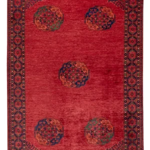 Afghanske tepper - Kunduz - 243 x 175 cm - rød