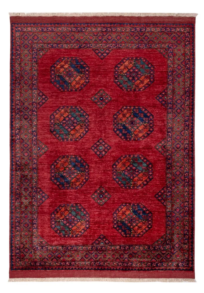Afghanske tepper - Kunduz - 243 x 177 cm - rød