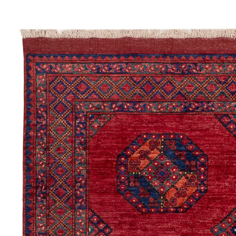 Afghanske tepper - Kunduz - 243 x 177 cm - rød