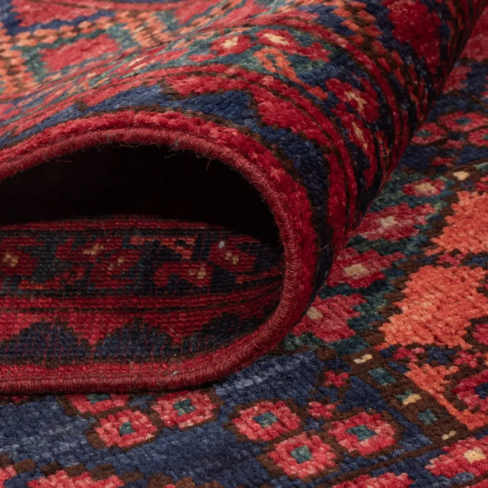 Afghanske tepper - Kunduz - 243 x 177 cm - rød