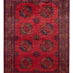 Afghanske tepper - Kunduz - 243 x 177 cm - rød