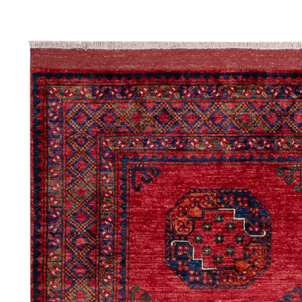 Afghanske tepper - Kunduz - 243 x 177 cm - rød
