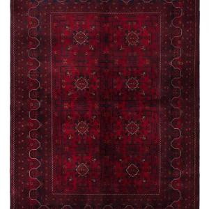 Afghanske tepper - Kunduz - 244 x 170 cm - mørk rød