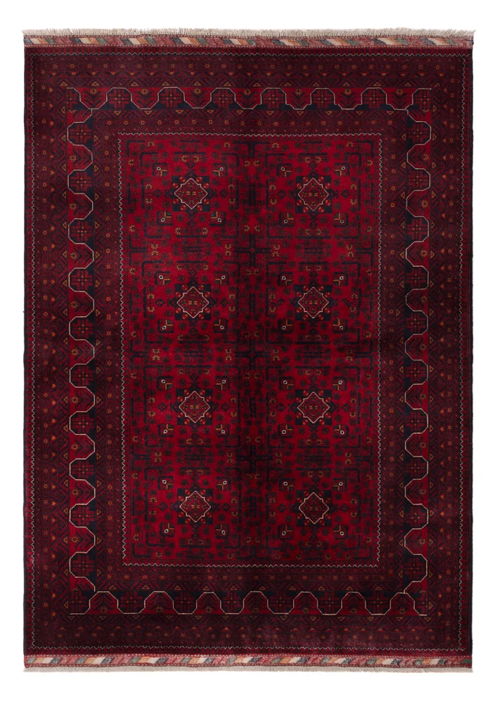 Afghanske tepper - Kunduz - 244 x 170 cm - mørk rød