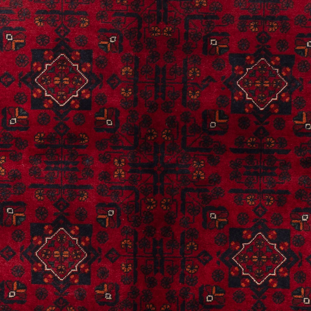 Afghanske tepper - Kunduz - 244 x 170 cm - mørk rød