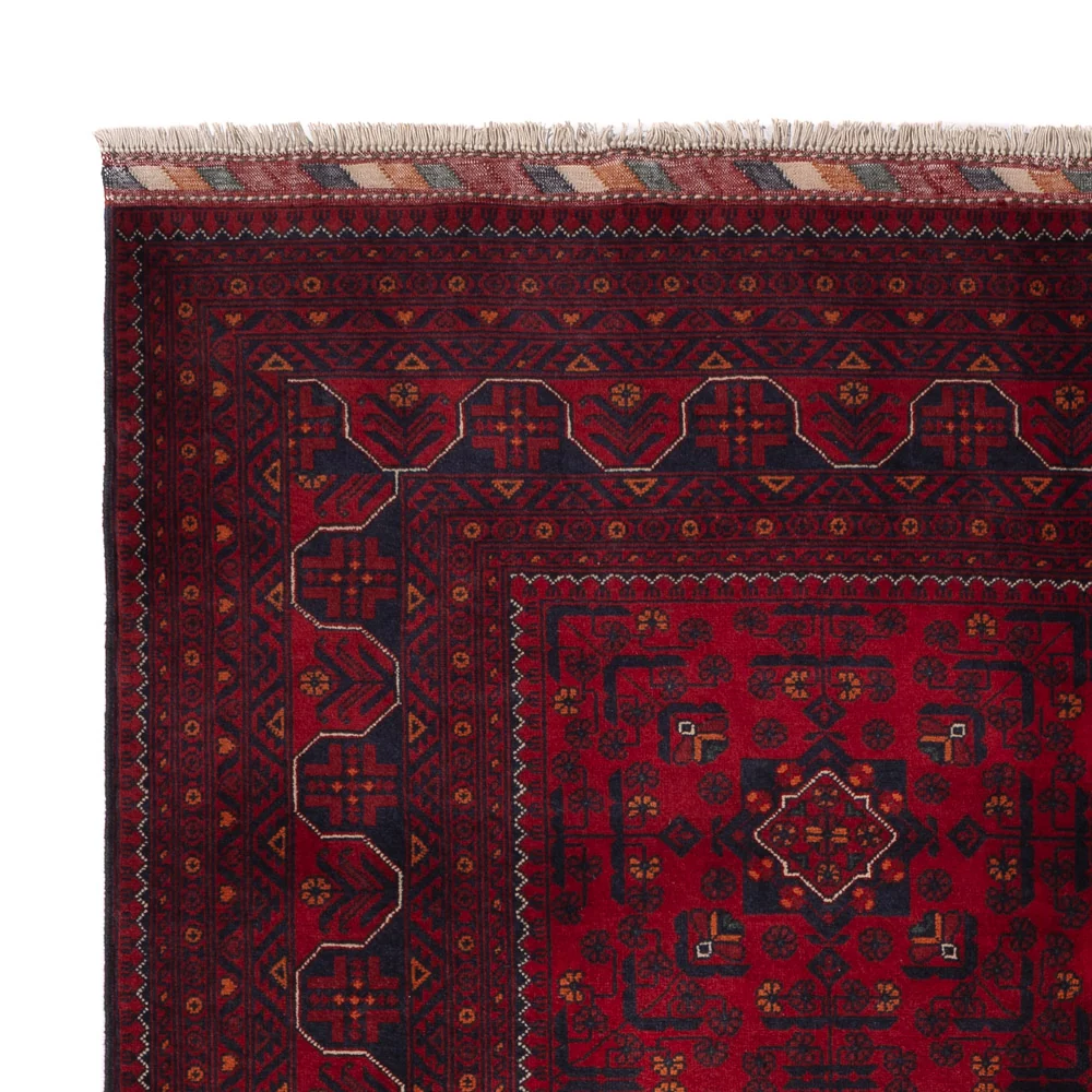 Afghanske tepper - Kunduz - 244 x 170 cm - mørk rød