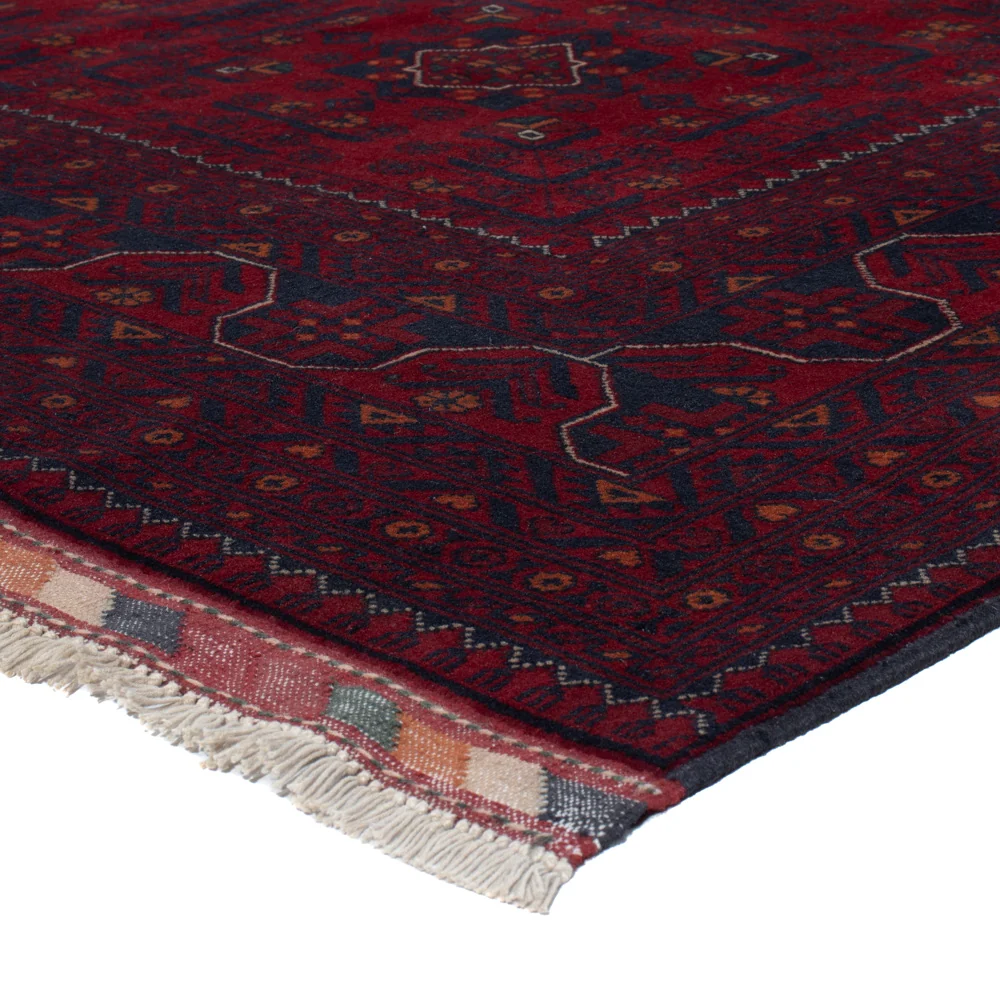 Afghanske tepper - Kunduz - 244 x 170 cm - mørk rød