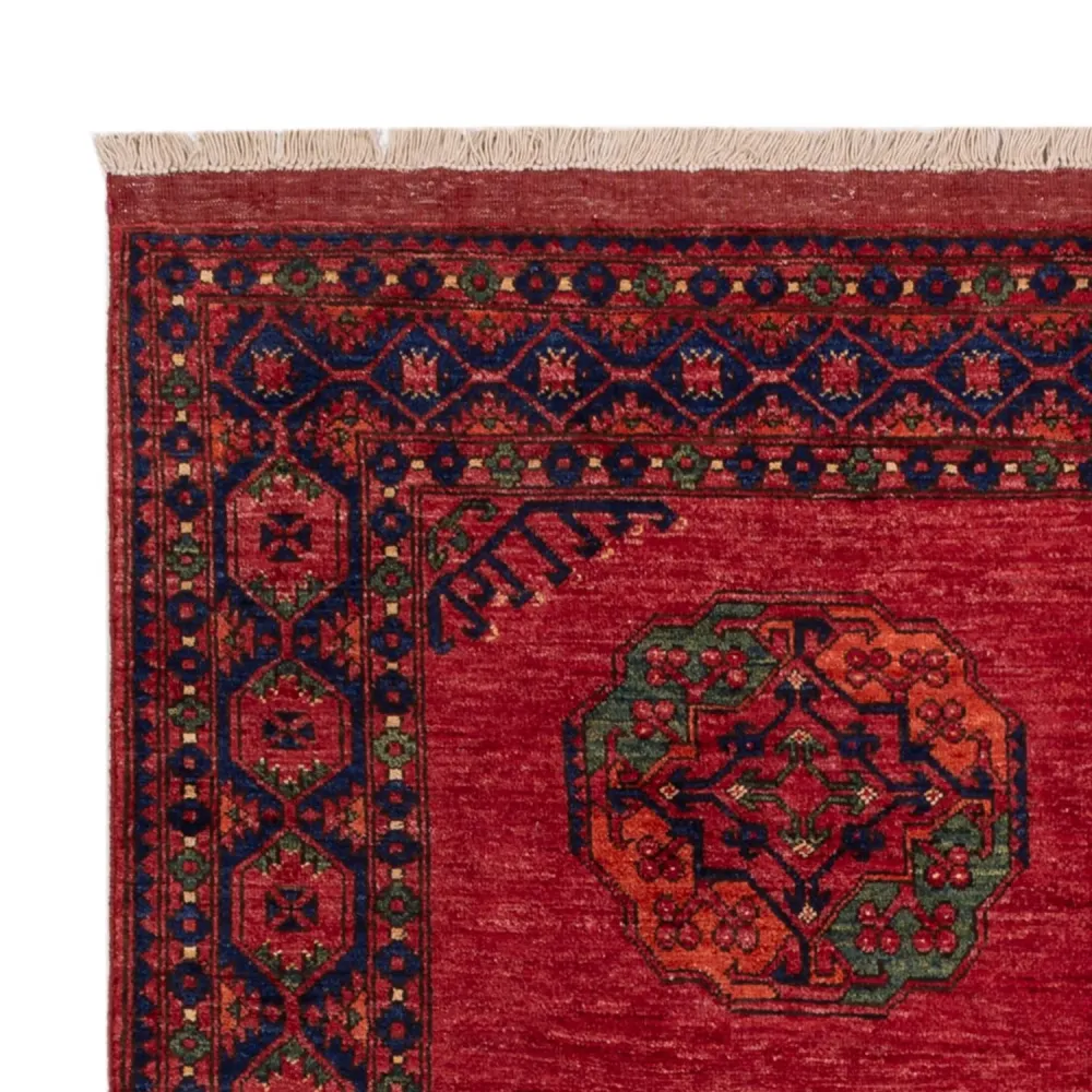 Afghanske tepper - Kunduz - 244 x 177 cm - rød