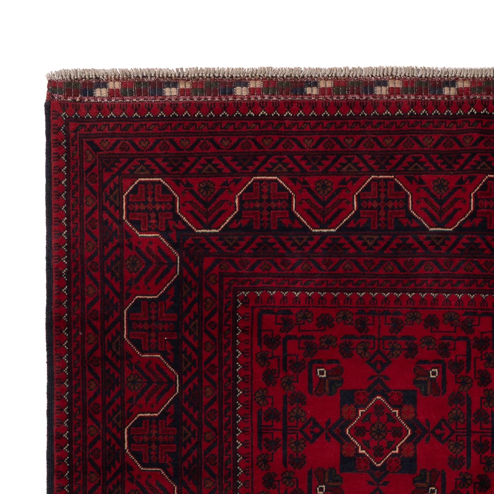 Afghanske tepper - Kunduz - 245 x 162 cm - mørk rød