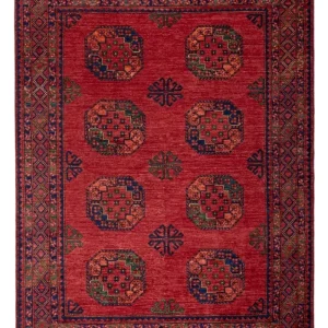 Afghanske tepper - Kunduz - 246 x 180 cm - rød