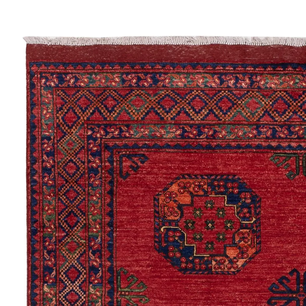 Afghanske tepper - Kunduz - 246 x 180 cm - rød