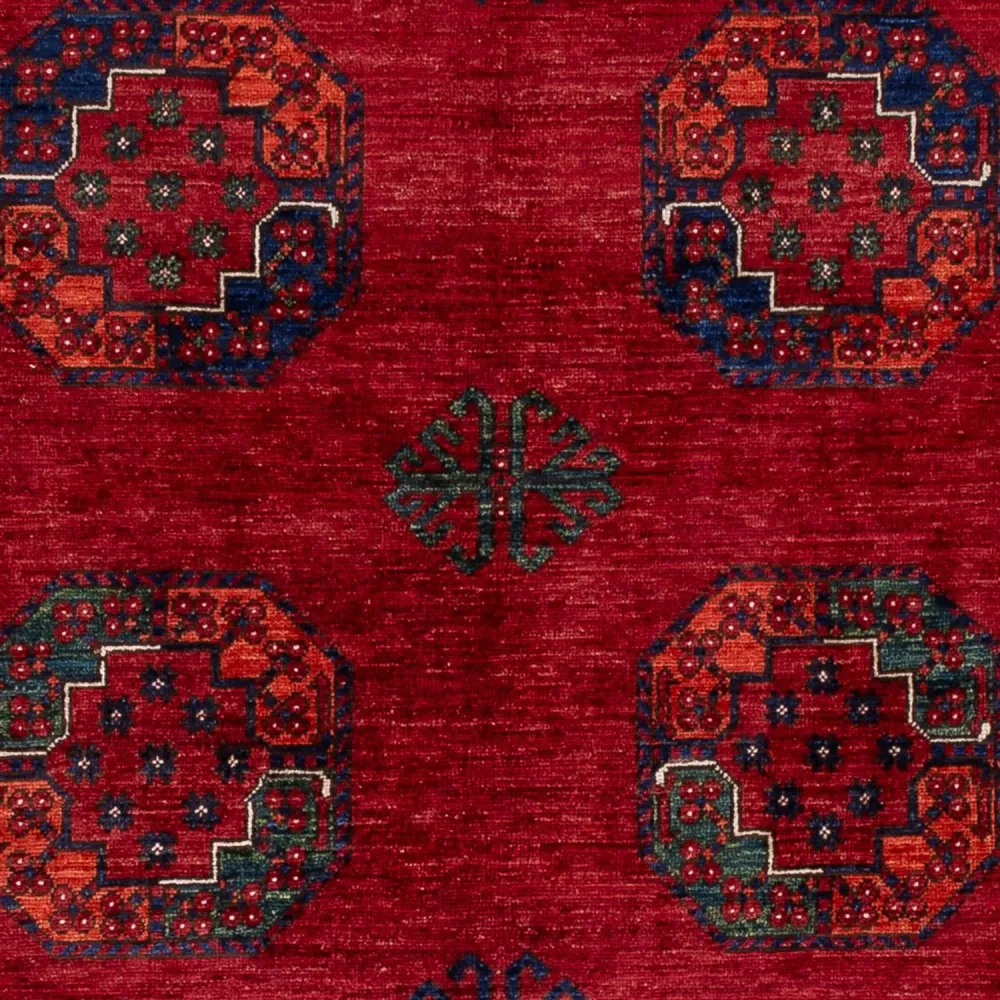 Afghanske tepper - Kunduz - 253 x 166 cm - rød