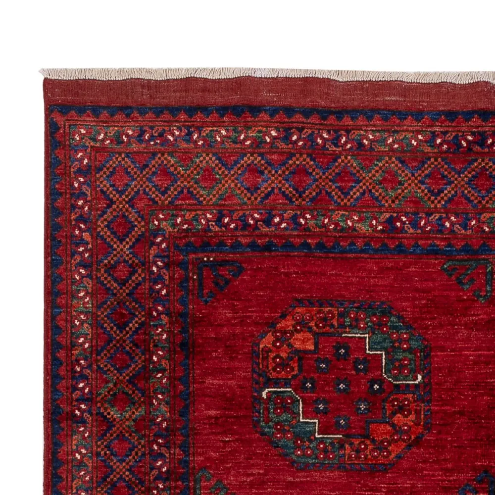 Afghanske tepper - Kunduz - 253 x 166 cm - rød