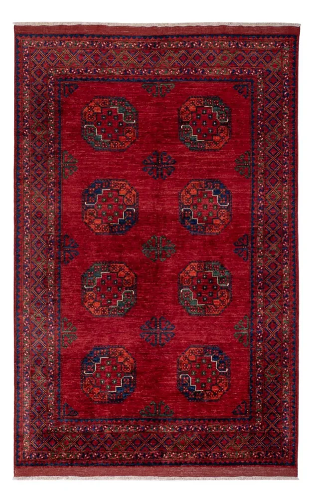 Afghanske tepper - Kunduz - 253 x 166 cm - rød