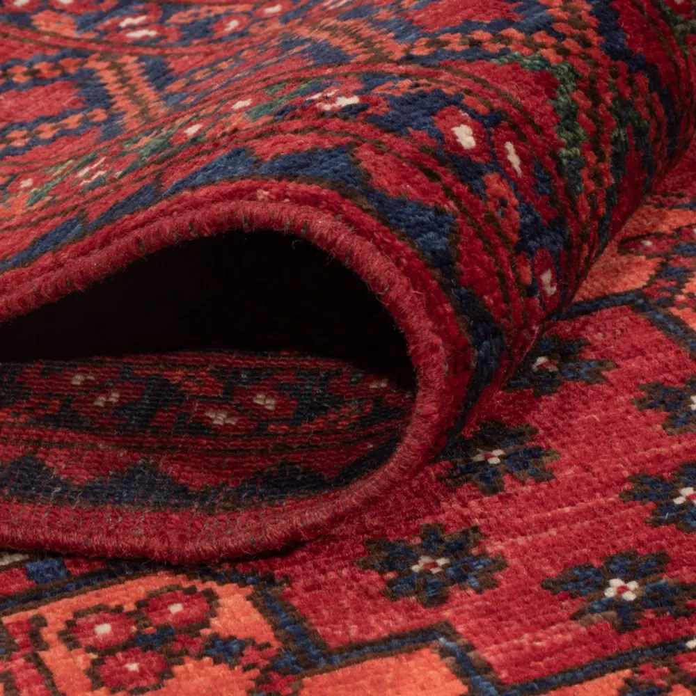 Afghanske tepper - Kunduz - 253 x 166 cm - rød