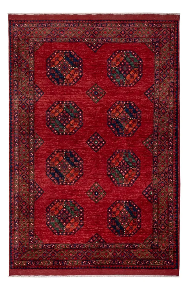 Afghanske tepper - Kunduz - 256 x 176 cm - rød