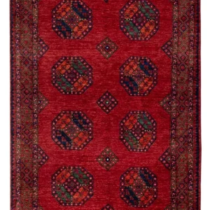 Afghanske tepper - Kunduz - 256 x 176 cm - rød