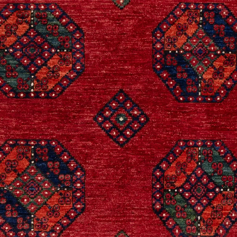 Afghanske tepper - Kunduz - 256 x 176 cm - rød