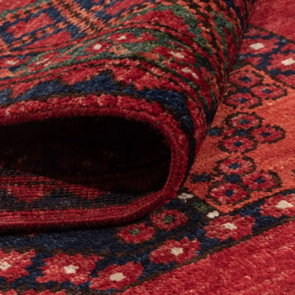 Afghanske tepper - Kunduz - 256 x 176 cm - rød