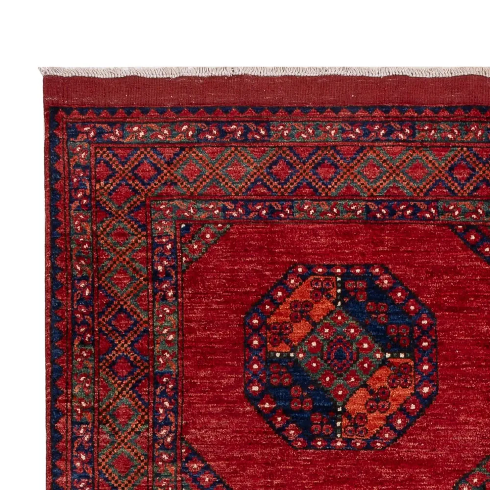 Afghanske tepper - Kunduz - 256 x 176 cm - rød