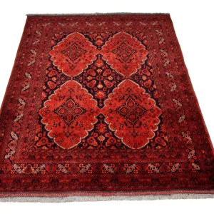 Afghanske tepper - Kunduz - 274 x 197 cm - rød