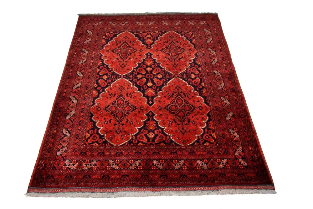 Afghanske tepper - Kunduz - 274 x 197 cm - rød