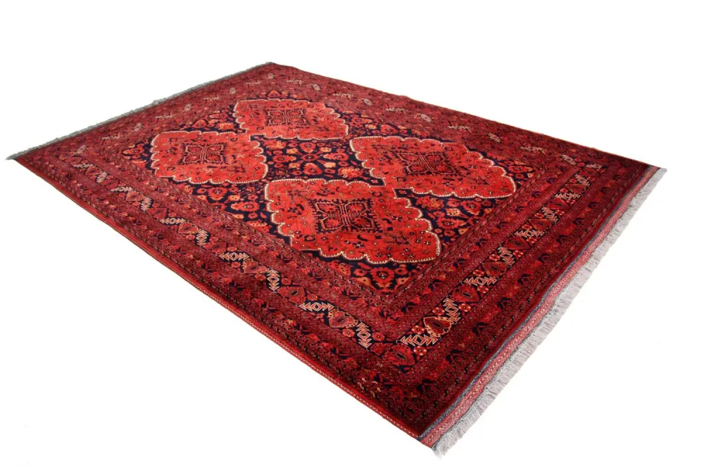 Afghanske tepper - Kunduz - 274 x 197 cm - rød