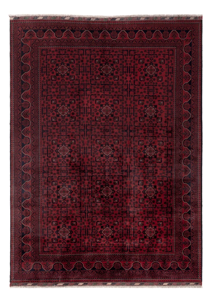 Afghanske tepper - Kunduz - 276 x 199 cm - rød