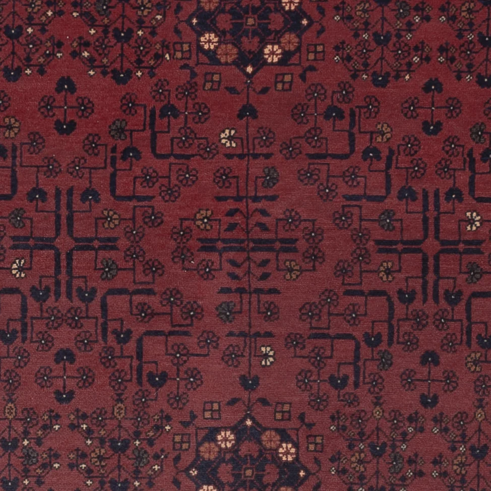 Afghanske tepper - Kunduz - 280 x 184 cm - mørk rød