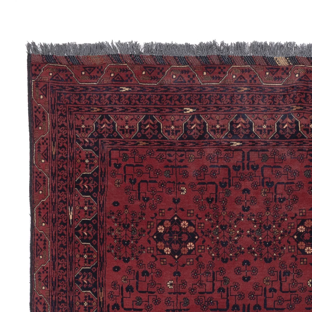 Afghanske tepper - Kunduz - 280 x 184 cm - mørk rød