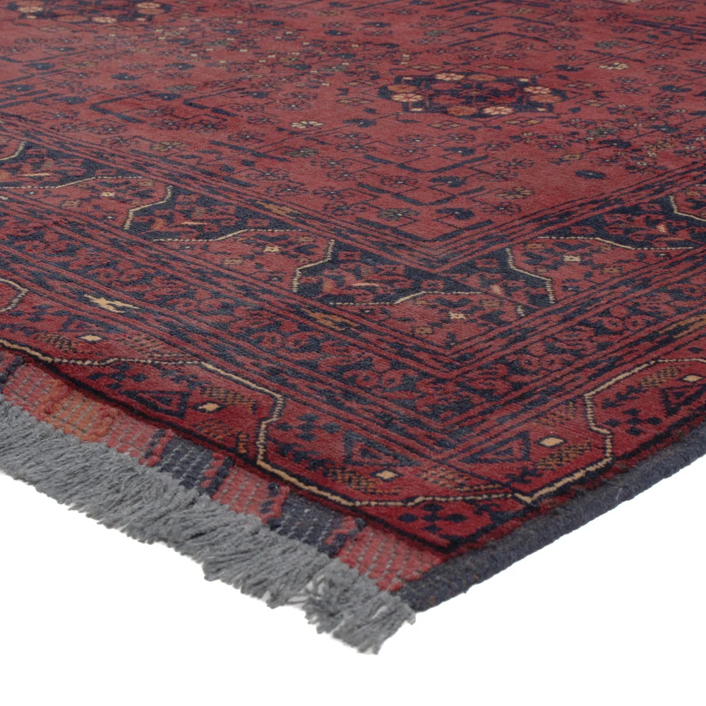 Afghanske tepper - Kunduz - 280 x 184 cm - mørk rød