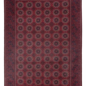 Afghanske tepper - Kunduz - 283 x 199 cm - mørk rød
