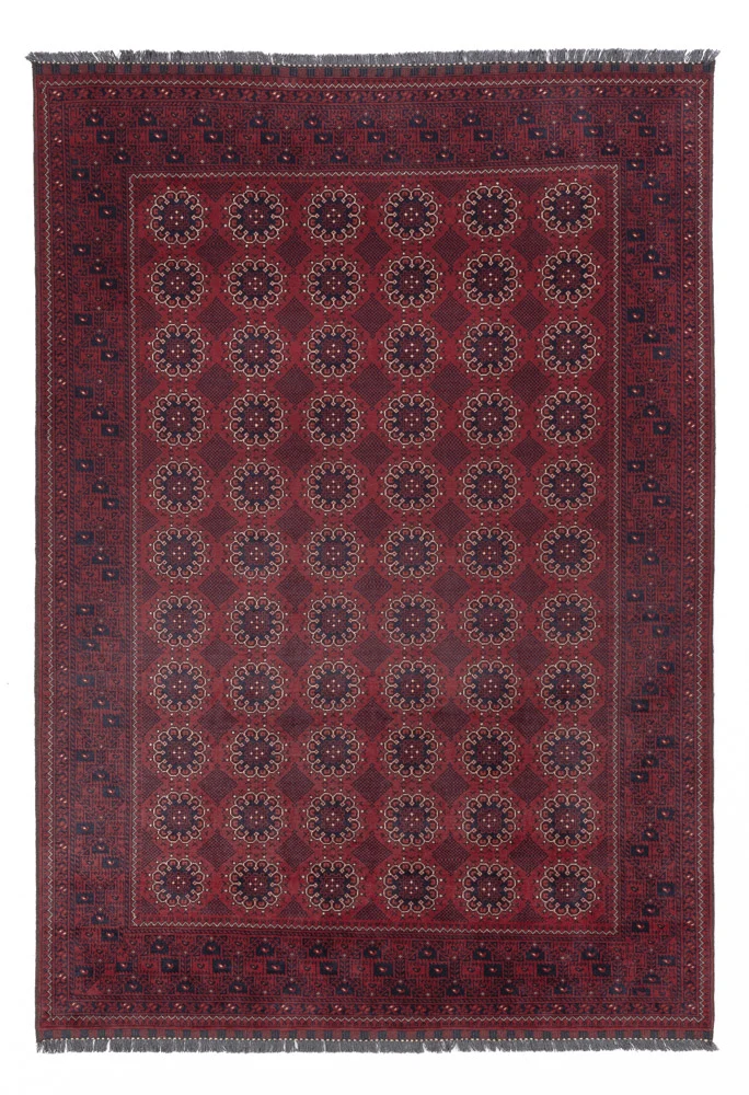 Afghanske tepper - Kunduz - 283 x 199 cm - mørk rød