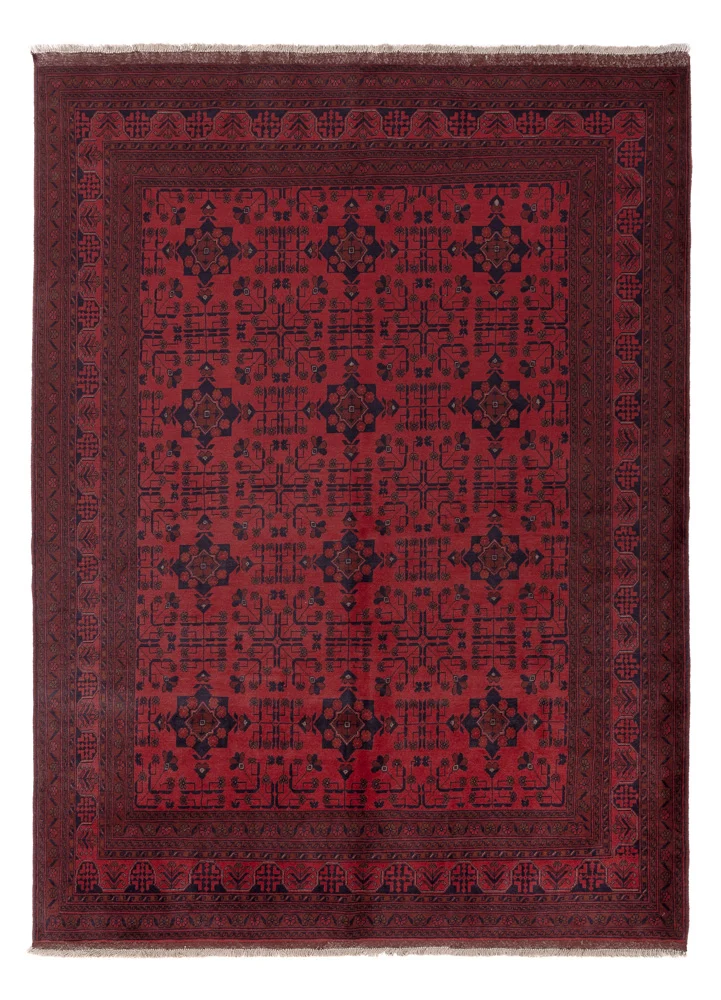 Afghanske tepper - Kunduz - 285 x 208 cm - rød