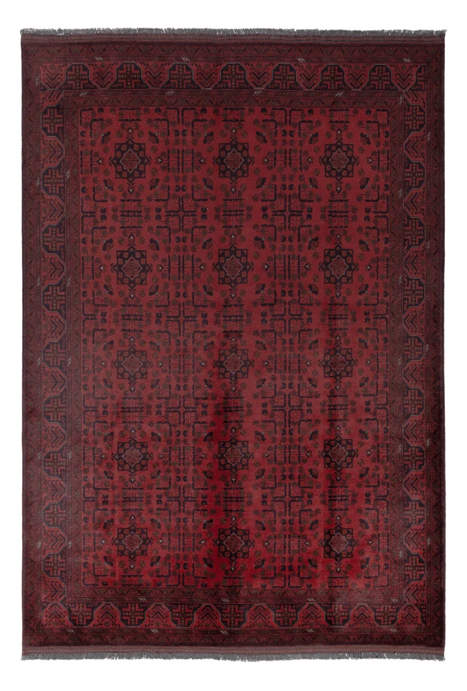 Afghanske tepper - Kunduz - 286 x 197 cm - rød