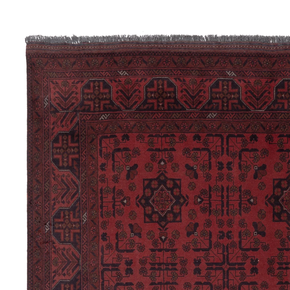Afghanske tepper - Kunduz - 286 x 197 cm - rød