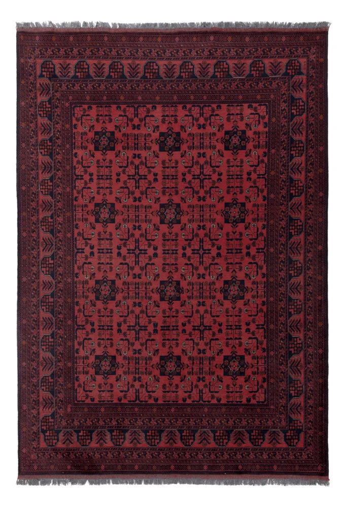 Afghanske tepper - Kunduz - 286 x 201 cm - rød