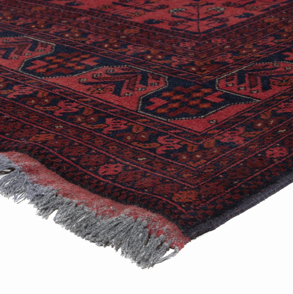 Afghanske tepper - Kunduz - 286 x 201 cm - rød