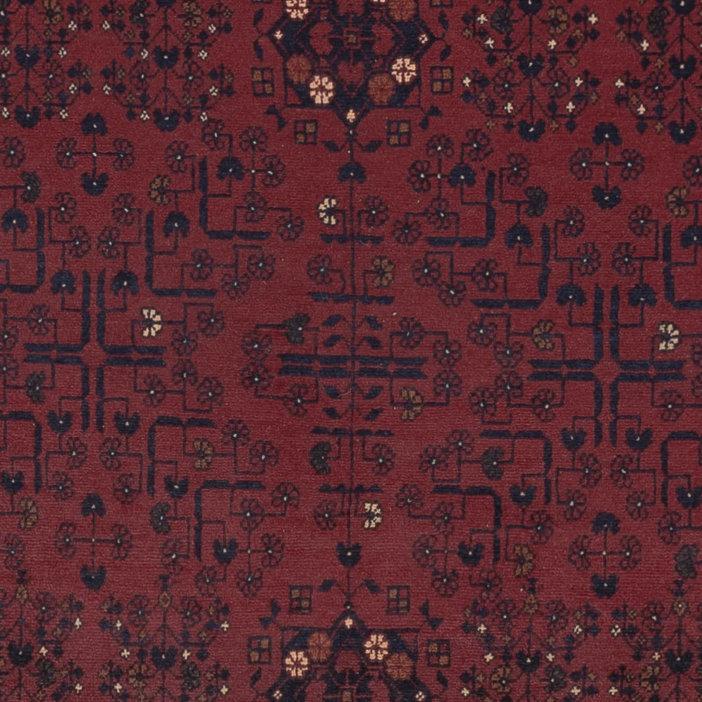 Afghanske tepper - Kunduz - 287 x 194 cm - mørk rød
