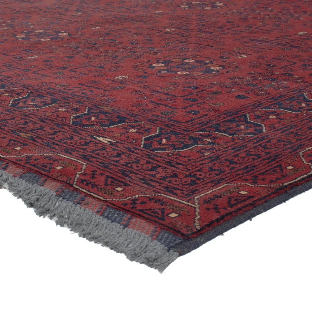 Afghanske tepper - Kunduz - 287 x 194 cm - mørk rød