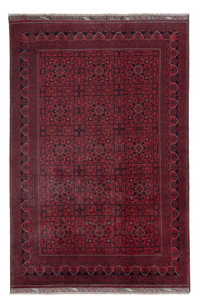 Afghanske tepper - Kunduz - 288 x 194 cm - mørk rød