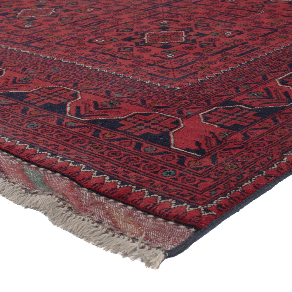 Afghanske tepper - Kunduz - 288 x 194 cm - mørk rød
