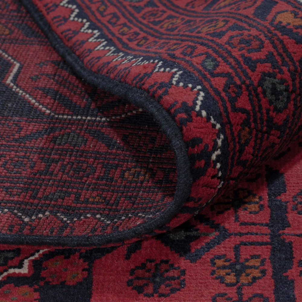 Afghanske tepper - Kunduz - 288 x 194 cm - mørk rød
