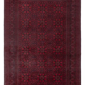 Afghanske tepper - Kunduz - 288 x 198 cm - mørk rød